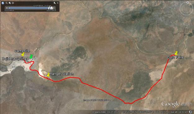 Campsite to Gotu falls1