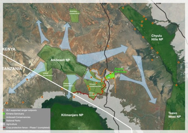 Kimana Sanctuary location